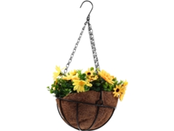 Cesta Colgante Con Forma De Capullo De Flores Artificiales Para Decoración De Pared En Interiores.