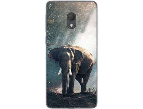Carcasa Alcatel 1C (2019) TUMUNDOSMARTPHONE Elefante Multicolor