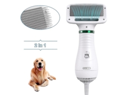 Secador portátil 2 en 1 para perros y gatos con cepillo integrado. Silencioso. TAISHENGDA