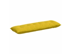 Cojín De Espalda Amarillo 160 X 50 Cm Tela De Pana