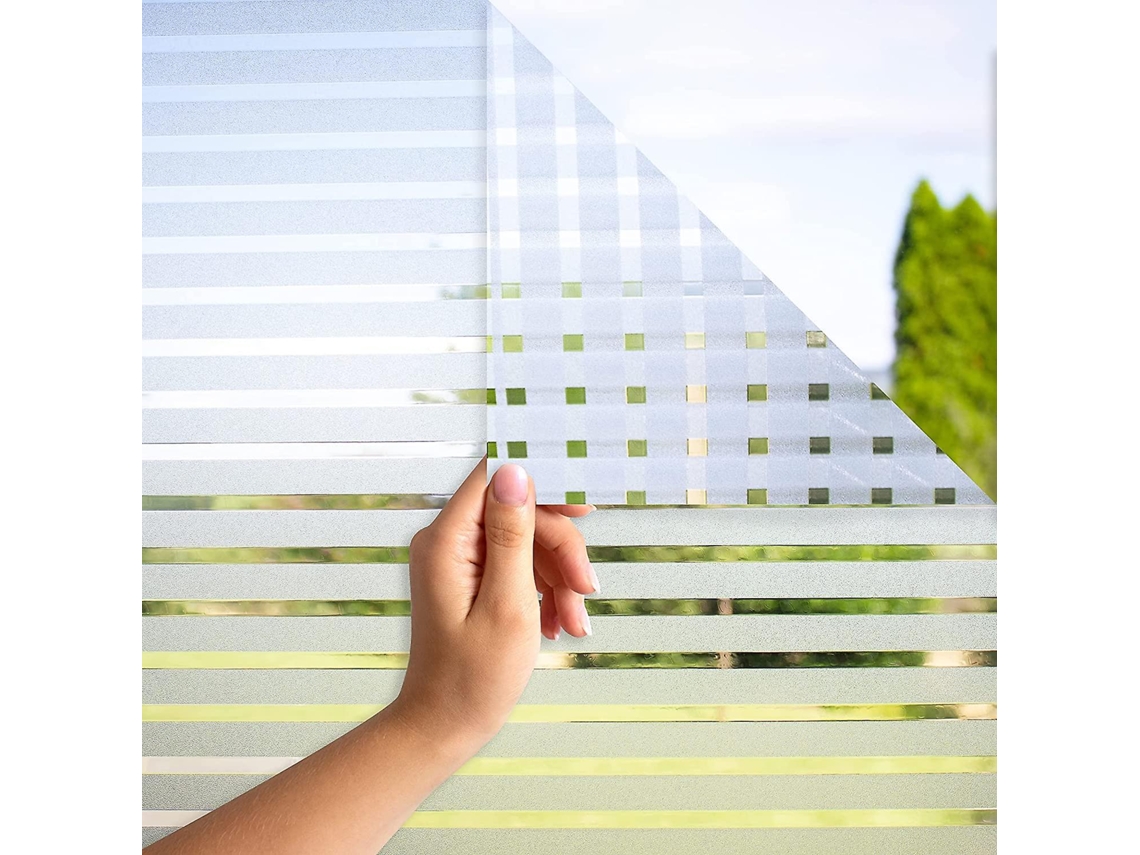 Omni-pelicula De Privacidad Para Ventanas 45x200cm Con E-book - Antipasos Estático Sin Pegamento - Opaco Para Oficina Y Hogar