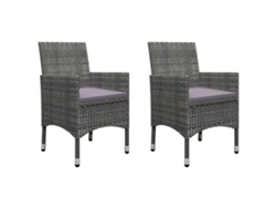 Maison Exclusive - Juego De Comedor De Jardín De 5 Piezas Gris
