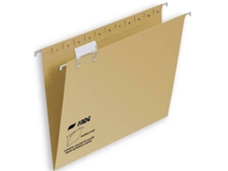 Carpeta colgante FADE KIO Etiqueta de nombre Visor Transparente Marrón A4 Cartulina (50 Unidades)