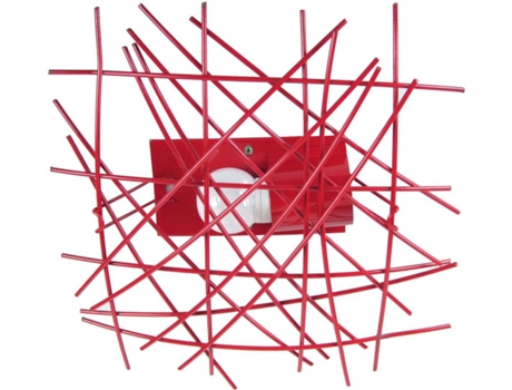 Lámpara de Techo TOSEL Incertus (Rojo - E27 - Máx. 40W - Metal)