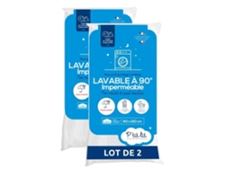 Juego de 2 Protectores de Colchón Bebé 60x120 cm Protector Impermeable y Micro Transpirable Lavable a 90°c Flexible y Silencioso Ptit Lit