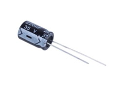 10 condensadores electrolíticos radiales de 220 uf, 35 V, 105 C, 8 x 12 mm