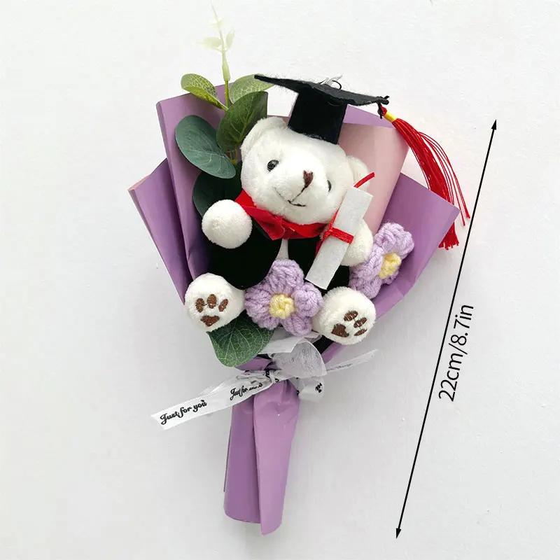 Mini Ramos De Ganchillo, Regalos Florales Hechos A Mano Con Ganchillo