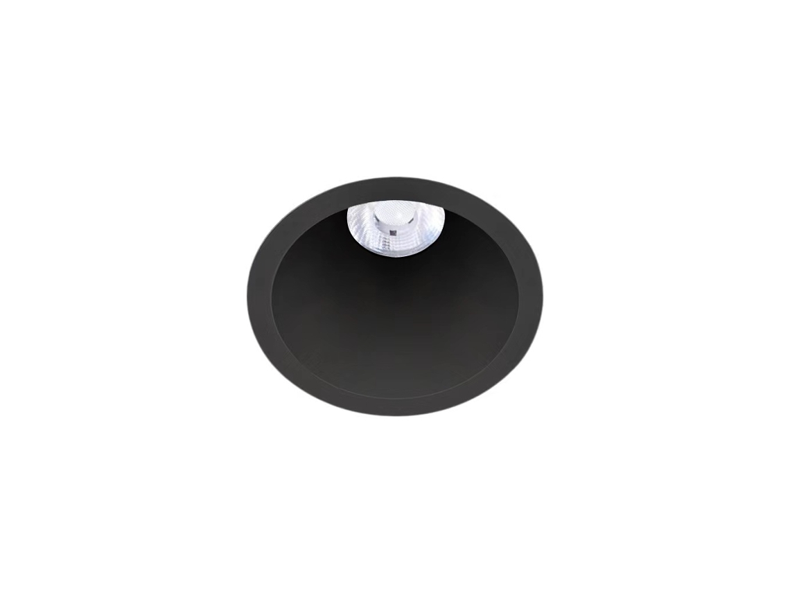 Foco Downlight Led 5w/7w Cónico Corte Areni Ø 65 Mm 2700k Negro Blanco Cálido 7 W Ledkia