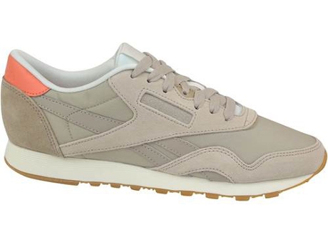Zapatillas Deportivas REEBOK Cl Nylon Mujer (Cor Beige - Tela, Material Sintético - 37,5)