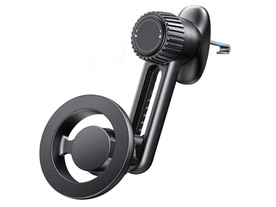 Soporte Magnético Para Coche Yizhood Antichoque Con Cerradura Magsafe Negra