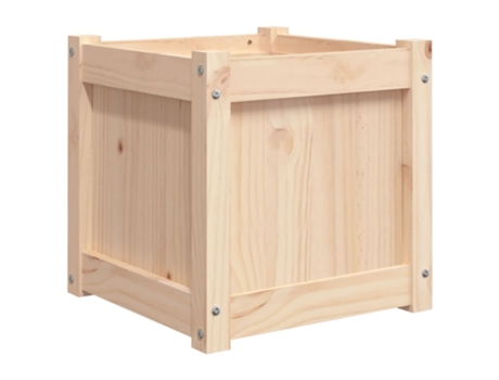 Jardinera madera maciza de pino VIDAXL (40 x 40 x 40 cm)
