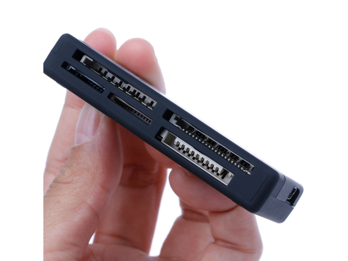 Lector de tarjetas USB multifuncional con 21 funciones, compatible con tarjetas Mini SDHC M2 RS MMC XD CF SD TF MS MDUG (5 unidades)