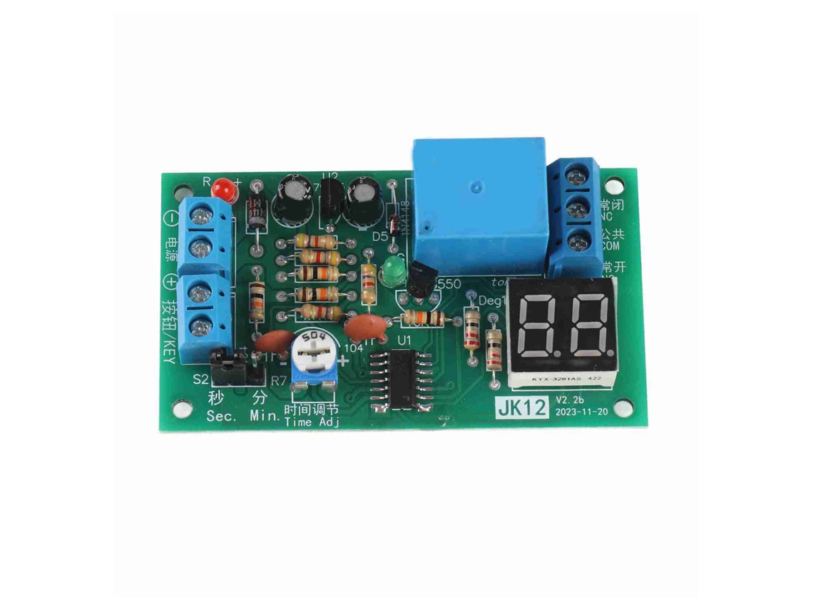 Módulo De Relé Temporizador Con Pantalla Led, Temporizador De Cuenta Regresiva, Apagado Retardado, 12 V