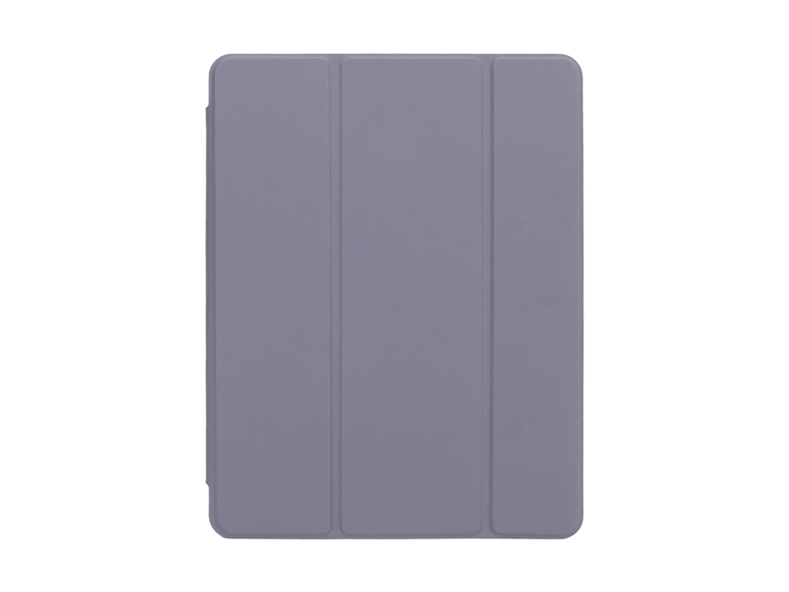 Capa Slim Para Tablet Ios 10.2 Ipad 10.2(19 20 21) Com Apoio Tpu E Carcaça Dura Proteção Roxa