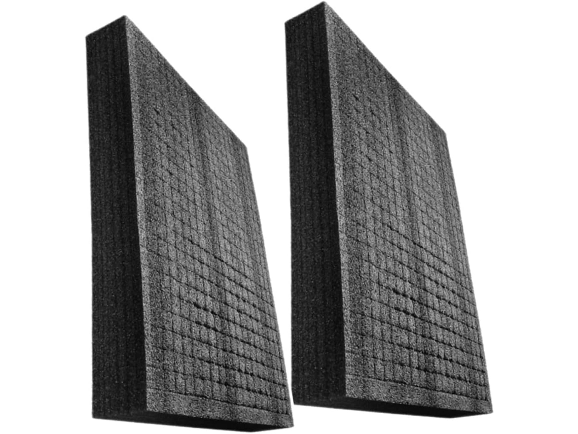 Inserto De Espuma De Rejilla Negra De 350x250x40 Mm, 2 Piezas, Acolchado De Espuma De Pe