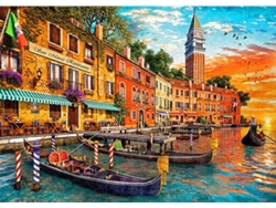 Rompecabezas de 1000 piezas "Atardecer en Venecia desde San Marcos" de Gibson