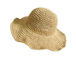 Sombrero de sol para mujer, sombrero de playa de ala ancha de verano, sombrero de paja plegable para viajes