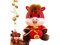Peluche | Mascota De La Paz Del Dios De La Riqueza De Año Nuevo 2026, Figura De Dibujos Animados Par