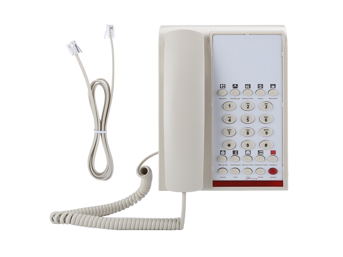 Teléfono fijo con identificador de llamadas para uso doméstico