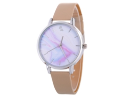 Reloj De Pulsera Sencillo Y Elegante Para Mujer Con Esfera De Cuarzo Y Correa De Piel Sintética Negra.