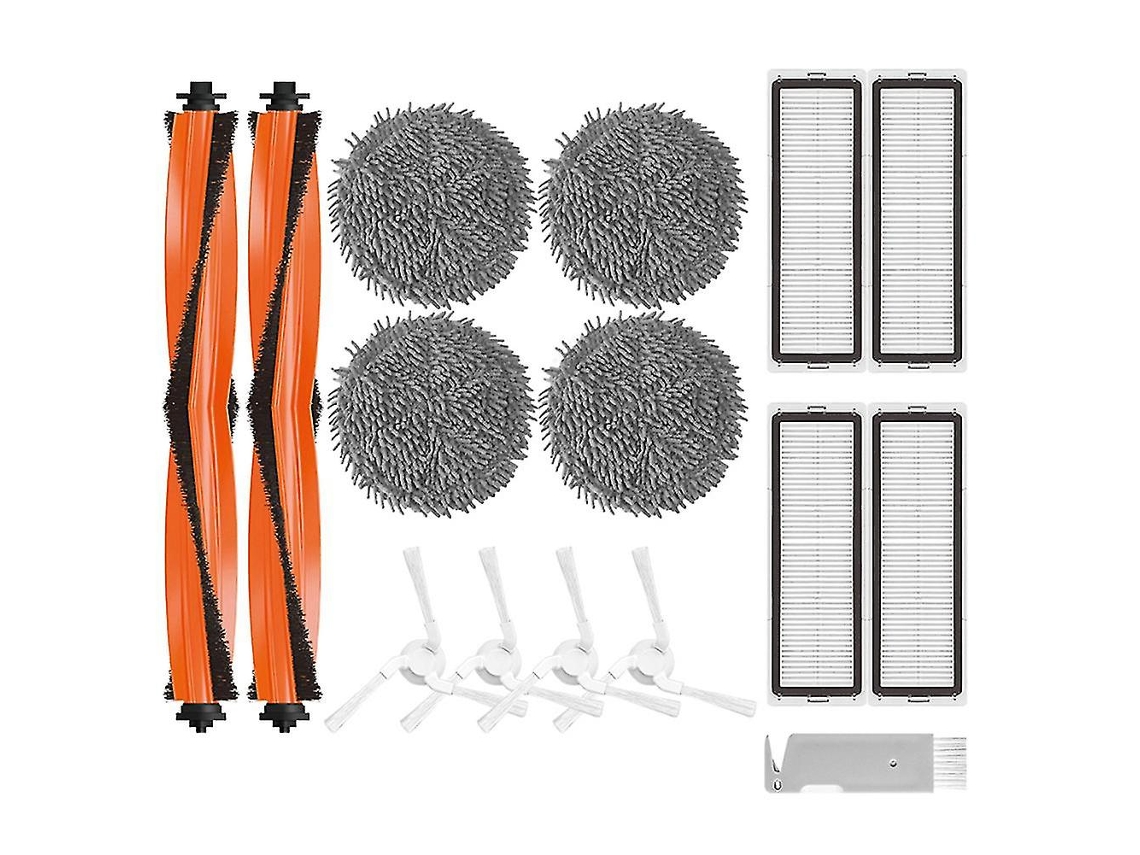 Filtro de cepillo lateral principal y paño de fregona. Compatible con Xiaomi Mijia Pro Stytj06zhm.