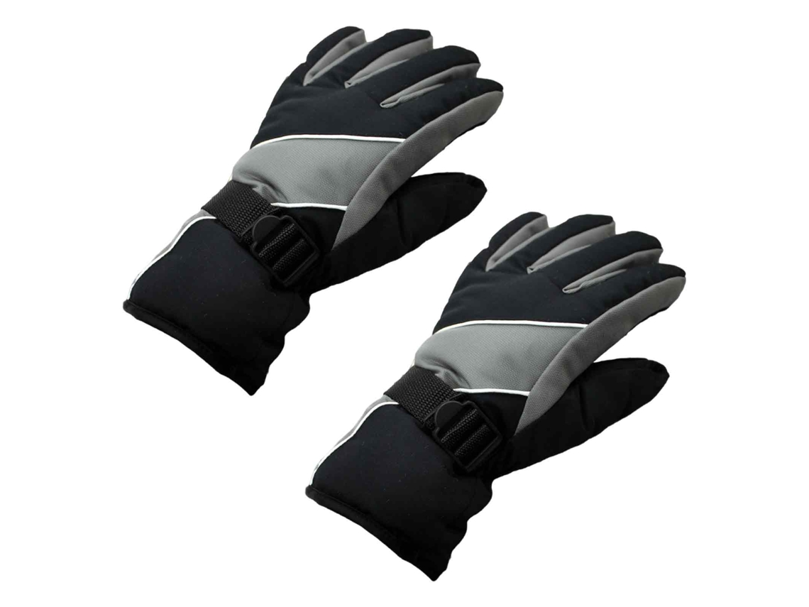 Guantes de invierno para hombre adulto, resistentes al viento, cálidos y antideslizantes, ideales para esquí, ciclismo y montañismo (grises).