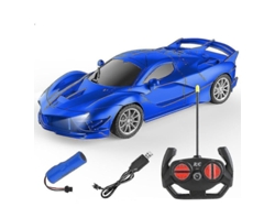 Coche Teledirigido Recargable A Escala 1:18 Con Batería Y Mando De 2,4 Ghz Incluidos.