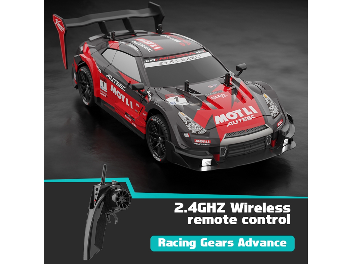 Coche eléctrico RC con grafiti, 40 km/h, recargable, ideal para derrapar y competir, divertido juguete de cumpleaños para niños. Aeuzwr