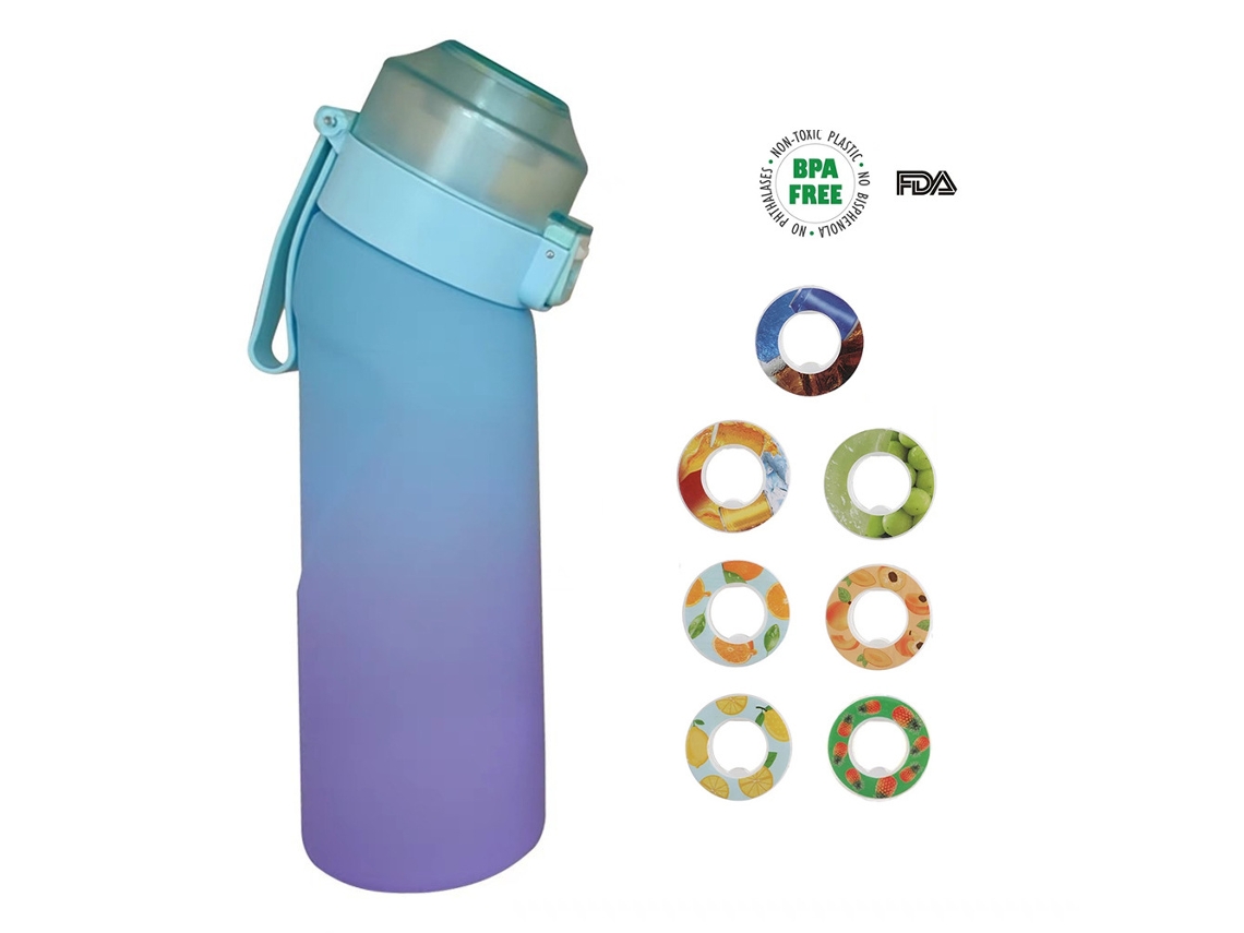 Botella De Agua Aromatizada Con 7 Cápsulas De Aroma
