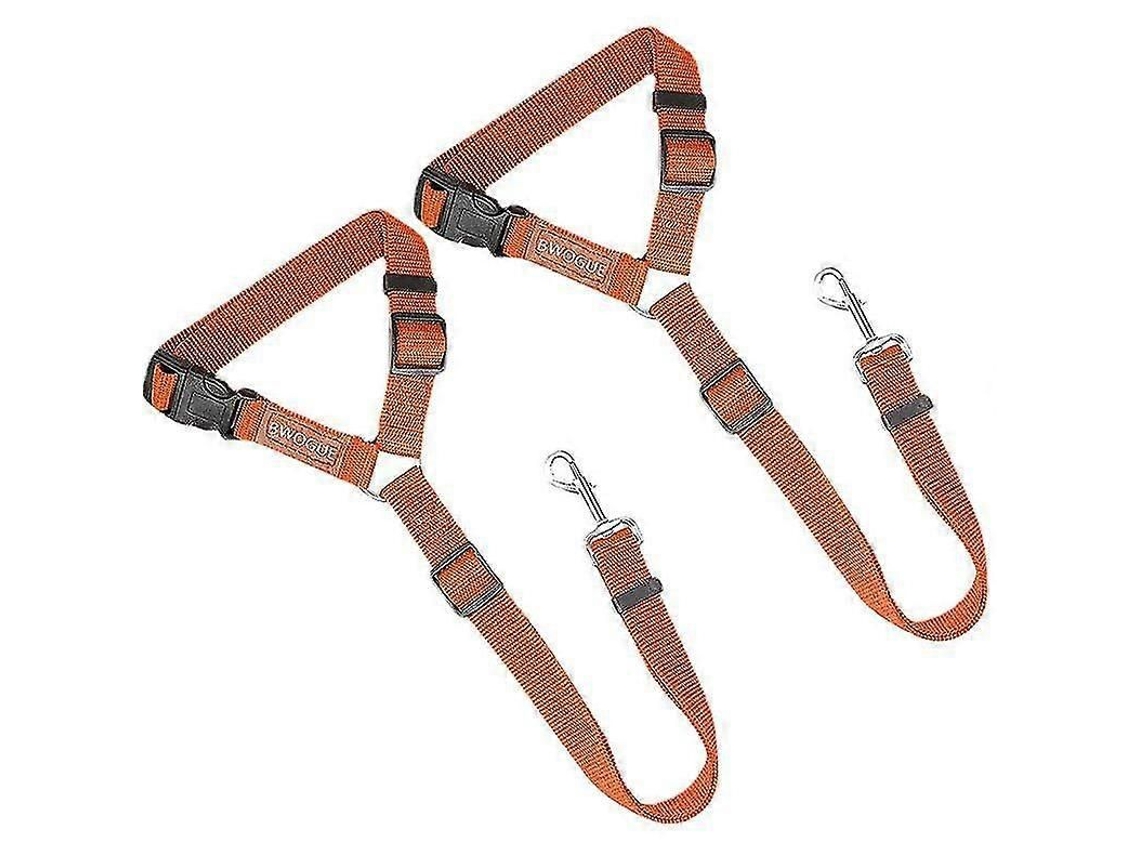 Cinturón de seguridad ajustable para perros con protector elástico, arnés para mascotas. GOKOCO