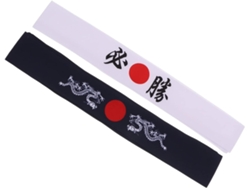 Diademas Japonesas Bushido De 2 Piezas Para Entrenamiento De Karate - Conjunto De Estilo Único Y Cómodo