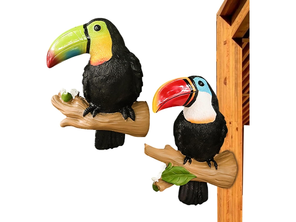 Decoraciones Para Exteriores, Estatuas De Jardín, Adornos De Pájaros, Figuras De Animales De Resina Para Patio,