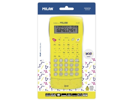 Blister M 228 Serie Calculadora Ácido Serie S Amarelo Douradomilan