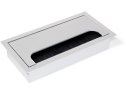 EMUCA Ojal Para Mesa Quadrum- Rectangular- 159X80Mm- Integrado- Aluminio- Anodizado Mate