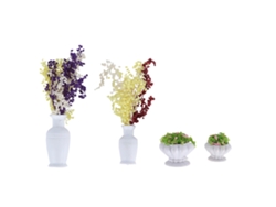 Juego De 4 Plantas Artificiales En Maceta Para La Decoración Del Hogar, La Oficina Y El Jardín.