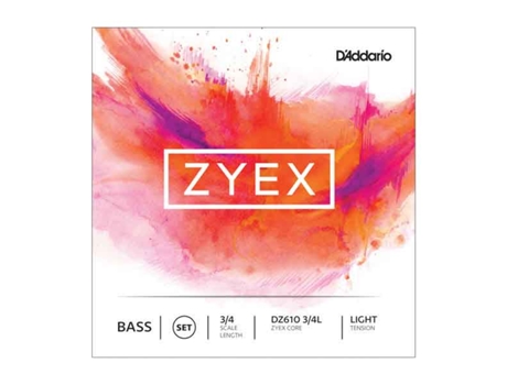 Daddario set cordas contrabaixo zyex dz610 3/4l