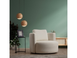 Sillón de tela blanco James Concept U