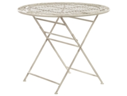 Mesa de balcón BELIANI Bivio de Hierro Blanco 90x90x74