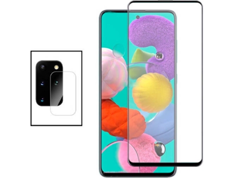 Kit Protector de Cámara Trasera Samsung Galaxy S20 Plus 5G PHONECARE y Cristal Templado 5D Full Cover
