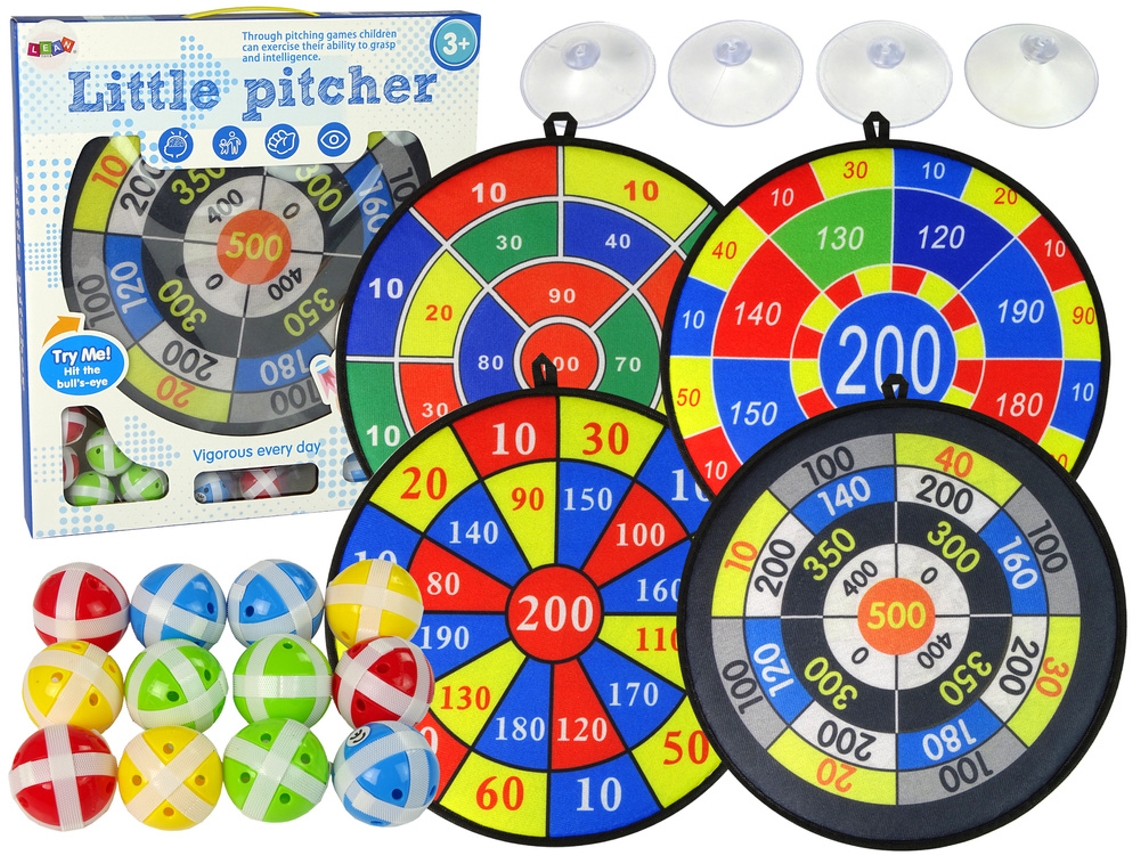 Juego de dardos 36 cm Escudo Bolas Velcro B.active
