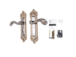 Juego De Cerradura Y Manija De Puerta De Aleación De Aluminio De Estilo Europeo Para Dormitorio, Baño, Oficina, Cocina.