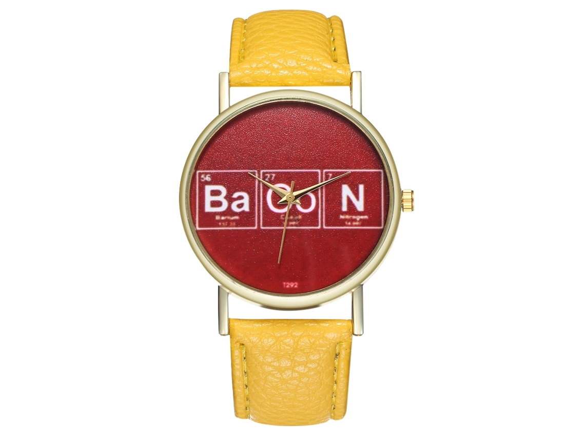 Reloj De Cuarzo Clásico Y Casual Unisex Para Parejas, Regalo (amarillo)