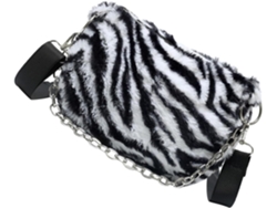 Bolso De Hombro Negro De Felpa Para Mujer, Diseño Sencillo, Ligero Y Práctico Para Guardar Objetos.