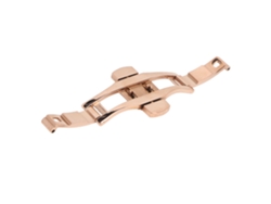 Hebilla De Correa De Reloj Con Doble Botón, Cerámica, Acero De Tungsteno, Acero Inoxidable, Unisex, Oro Rosa