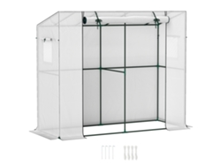 Invernadero Pared Mini Pe Puerta Enrollable Mosquitera Resistente Blanco