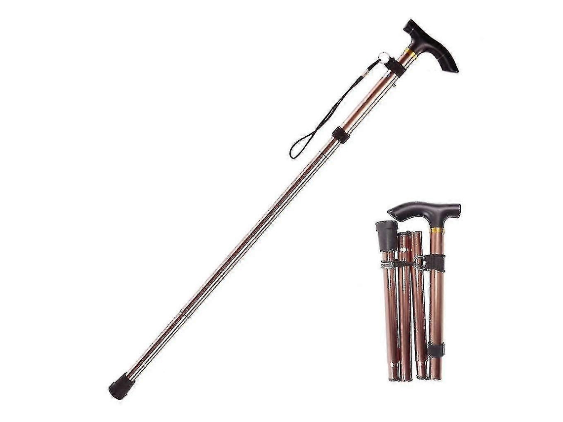 Bastón plegable ajustable para senderismo, trekking y otras actividades al aire libre. Base deportiva. Fabricado en aleación de aluminio. Incluye 1 unidad. El mejor regalo.