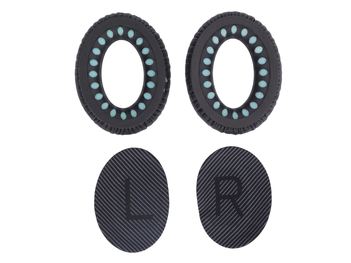 2 Almohadillas De Repuesto Suaves Para Auriculares Qc35 Qc35ll, De Piel Sintética Negra.