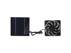 Kit de ventilador solar de 10 W para invernaderos, casetas de perro y cobertizos.