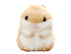 20du26 Lindo llavero de peluche de hámster, adorno para bolso, 10 cm
