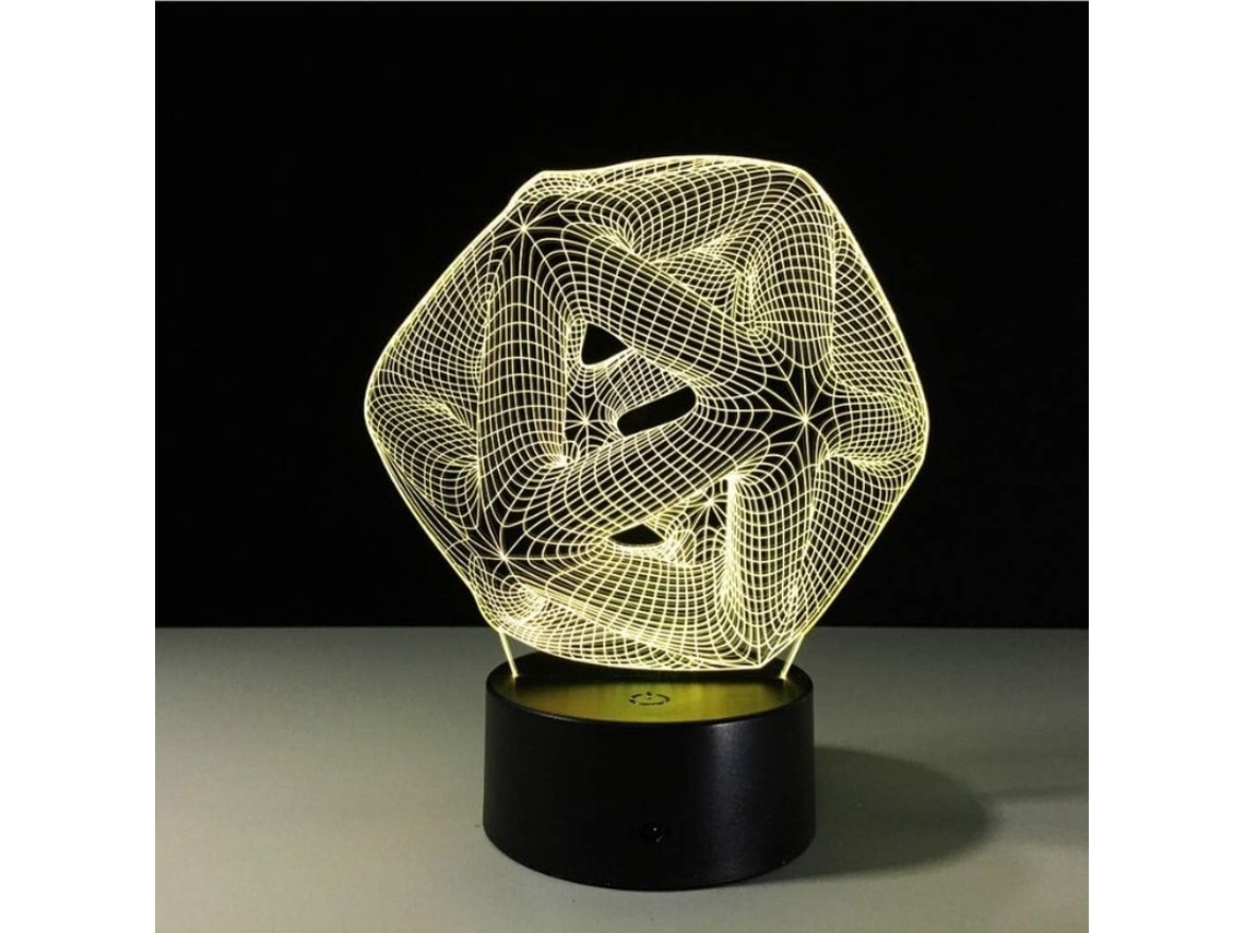 Yncm2026-luz Nocturna 3d Led Star Wars Death Star Con Control Remoto Y Toque Sensible 7 Colores Para Hogar Y Regalo